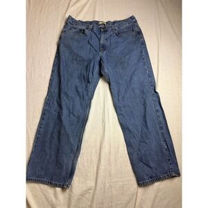 Blue Mountain Jeans Mens Size 38x30 Blue Denim Workwear Gorpcore Rugged Cotton